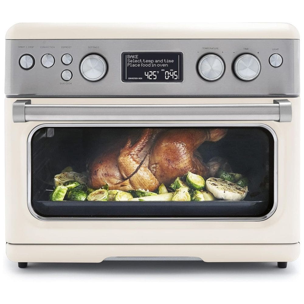 Forno Elétrico com Função Airfryer, 13 Predefinições e Interior Antiaderente, 110V 1800W, GreenPan, Creme