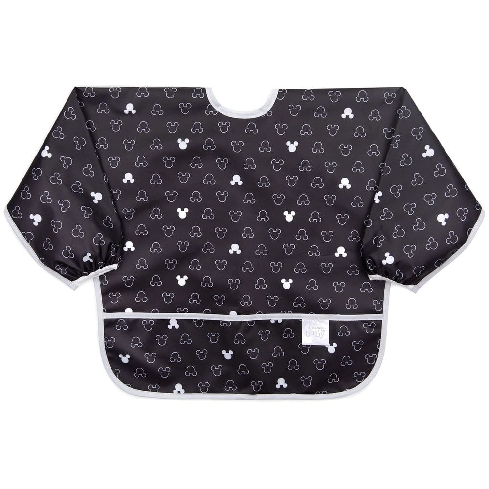 Ícone do Mickey Mouse Disney Bib Bumkins à prova d`água de 6 a 24 meses