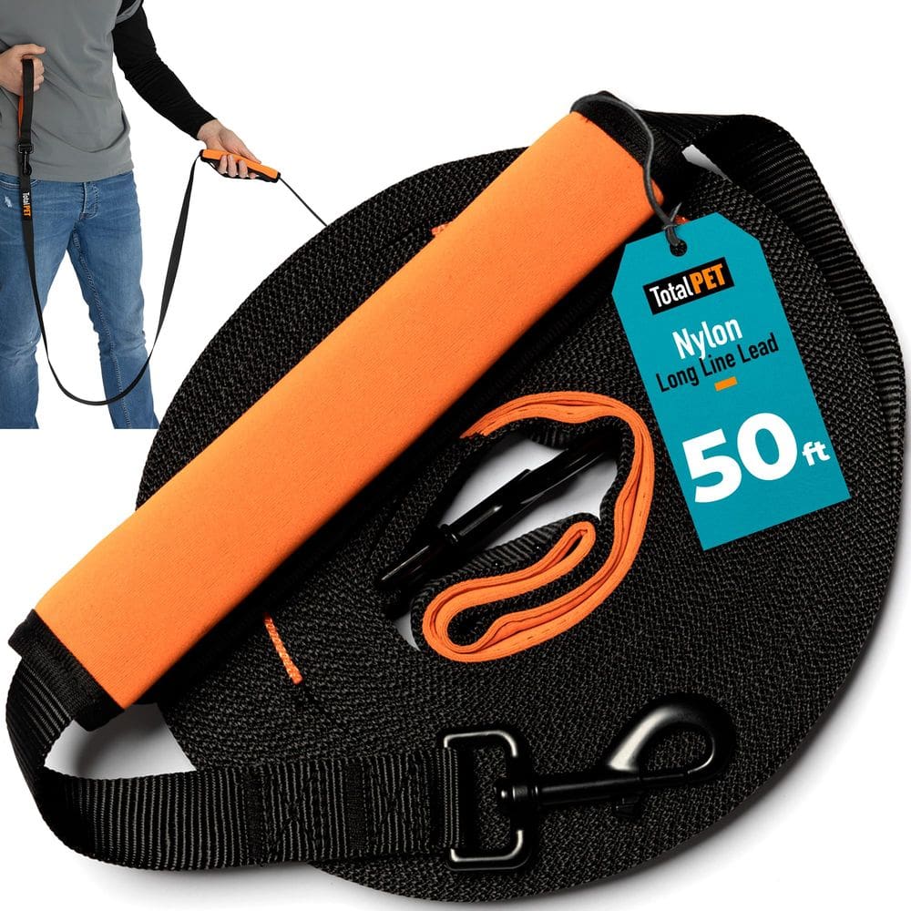 Coleira para cães Long Line Total Pet 15 m de nylon pesada
