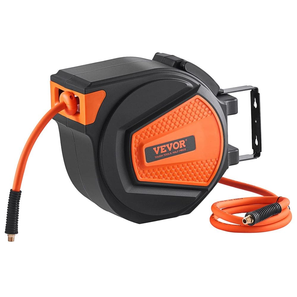 Carretel de mangueira de ar VEVOR retrátil 3/8IN x 50FT híbrido 300PSI