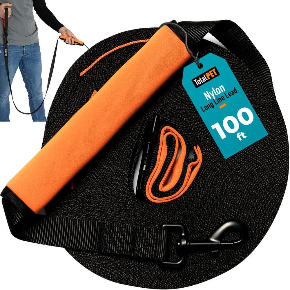 Coleira para cães Long Line Total Pet 30m Nylon Heavy Duty