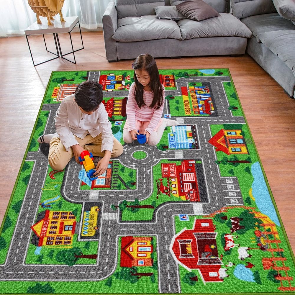 Tapete Carpet Playmat AKASISRUG Kids City Traffic Game 150x100cm