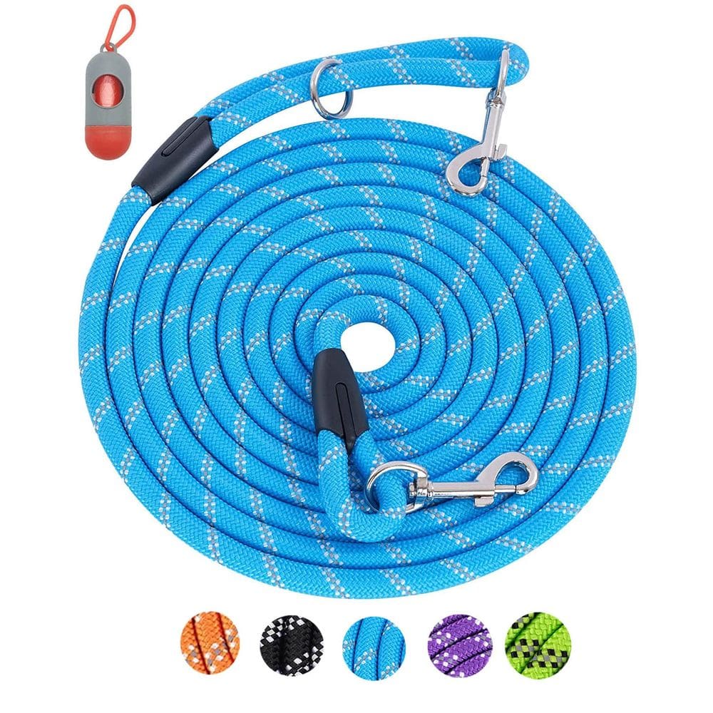 Cordão de corda reflexivo de treinamento longo para cães Lanwandeng