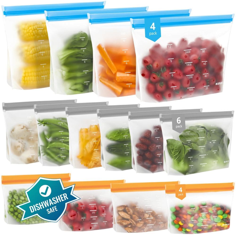Sacos de armazenamento reutilizáveis IDEATECH Stand Up - BPA Free