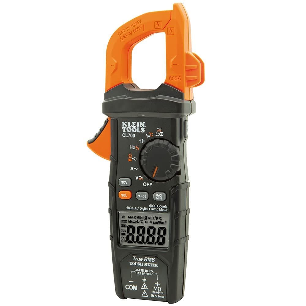 Medidor de braçadeira digital Klein Tools CL700 Auto Ranging 600A