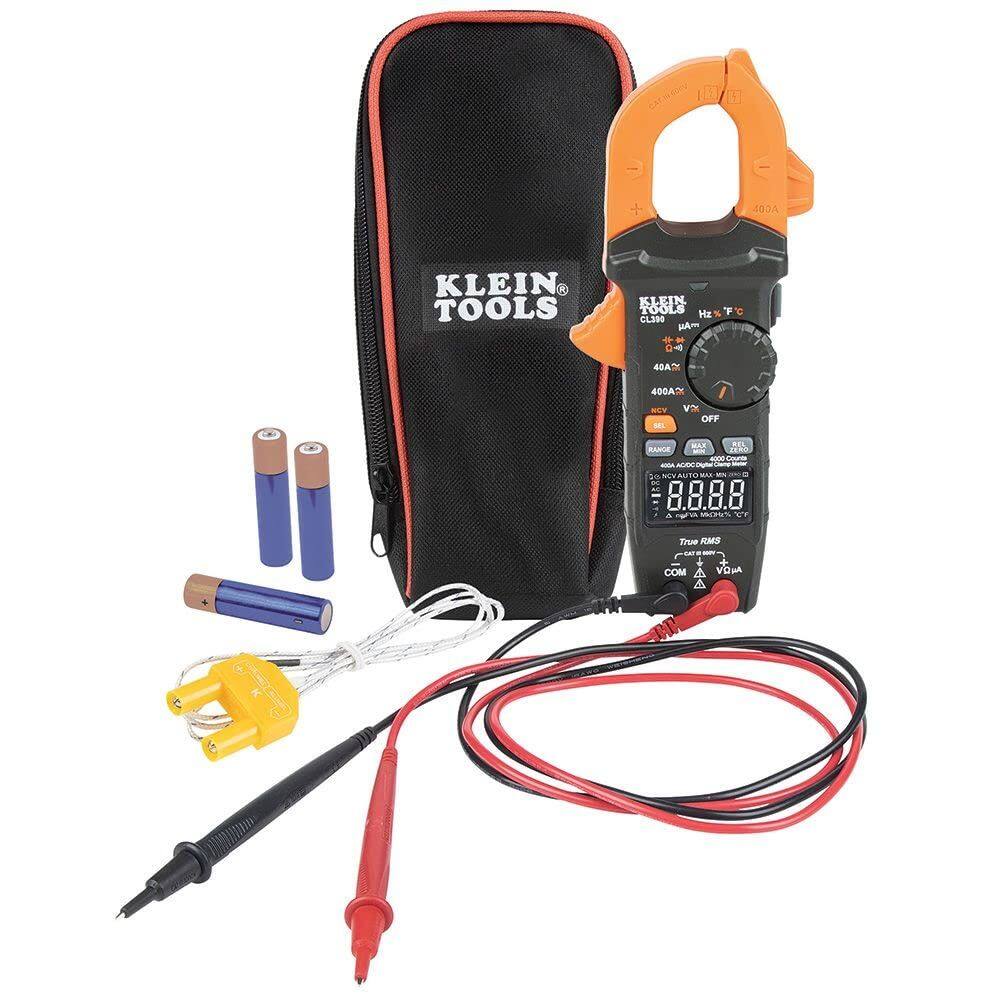 Medidor de fixação digital Klein Tools CL390 AC/DC 400A com NCVT