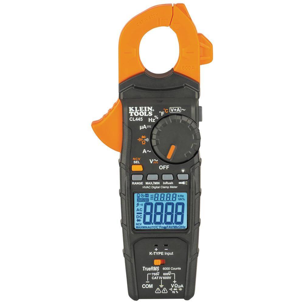 Medidor de fixação HVAC Klein Tools CL445 Auto-Ranging TRMS