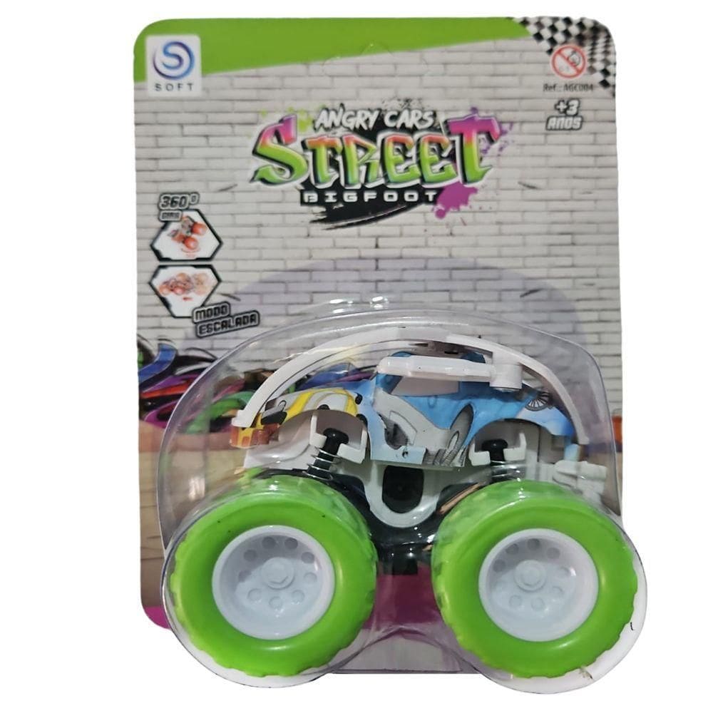 Carrinho Fricção Monster Truck 1:64 Escala Radical Suspensão Off Road Verde 15