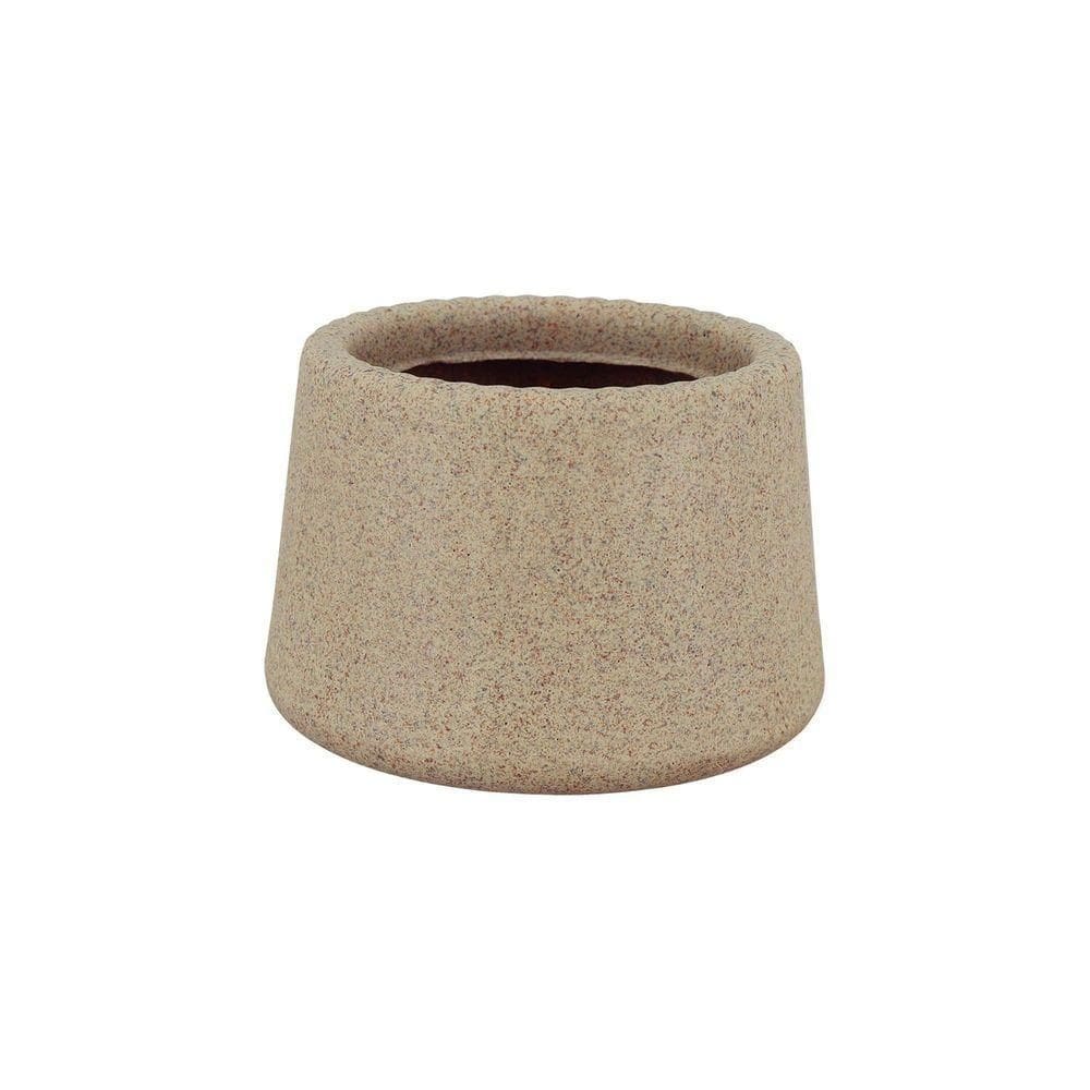 Vaso Tramontina Lótus Em Polietileno Granito Areia 8,5 Cm Tramontina