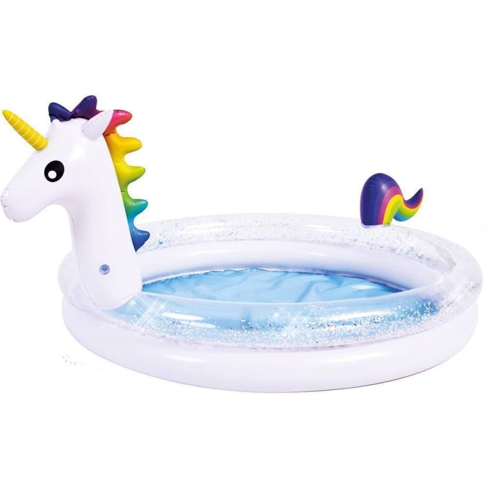 Piscina 65L Unicórnio Glitter Ring Poo - Jilong