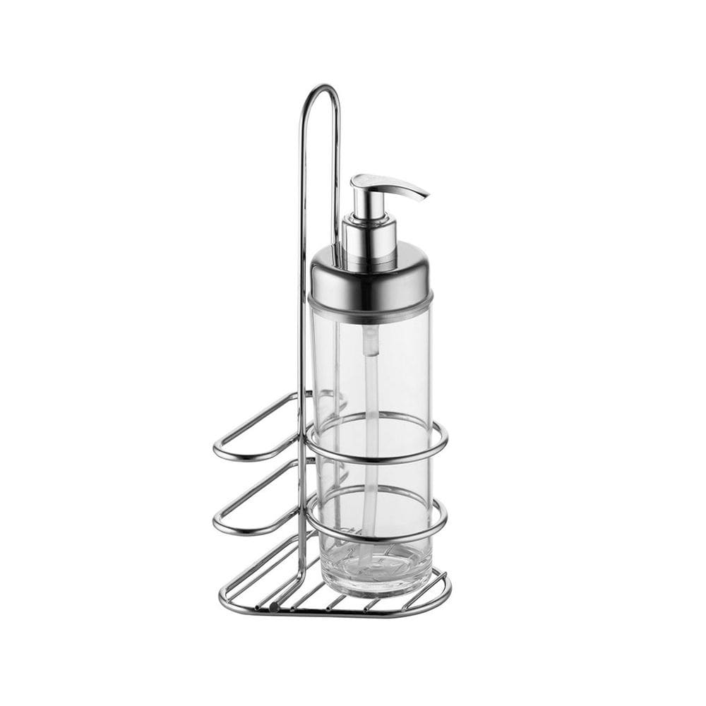 Suporte Porta Detergente e Esponja Com Dispenser Organizador