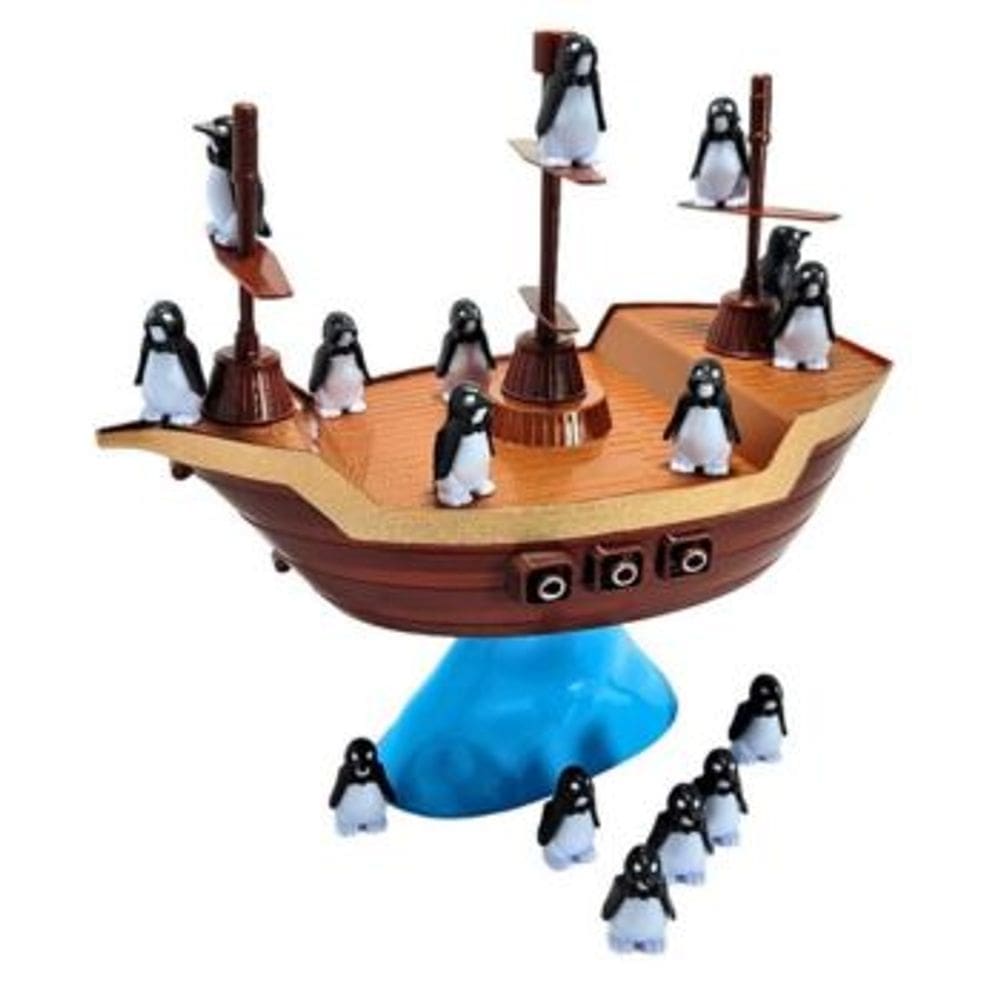 Jogo Navio Equilibrista do Pinguim Art Brink Brinquedo Infantil Recreativo