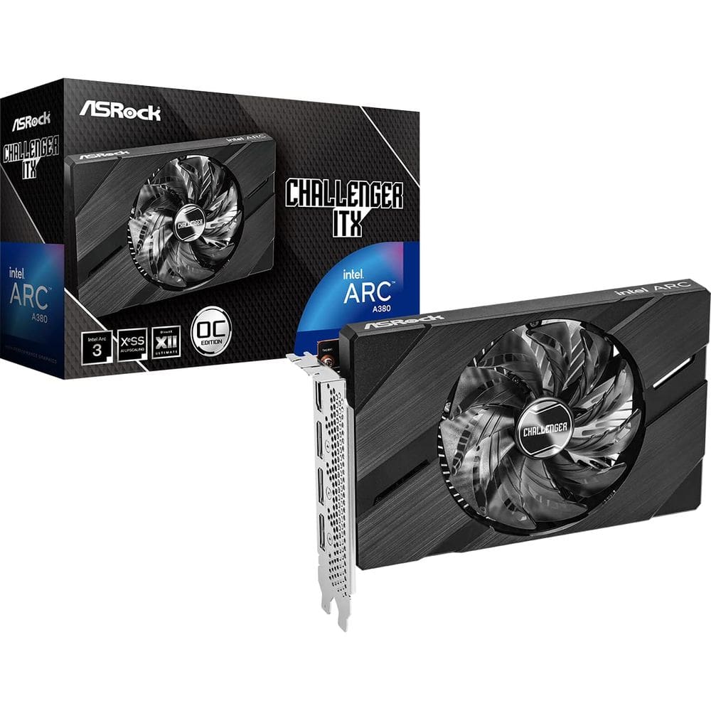 Placa gráfica ASRock Intel ARC A380 Challenger ITX 6GB GDDR6
