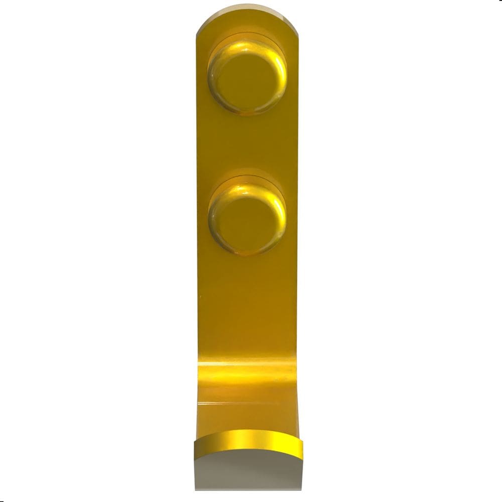 Gancho Para Toalha De Parede Dupla Fixação Dourado FS Plus