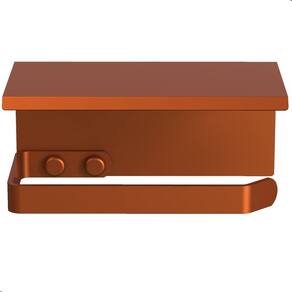 Porta Papel Higiênico De Parede Banheiro Rose Gold FS MAX