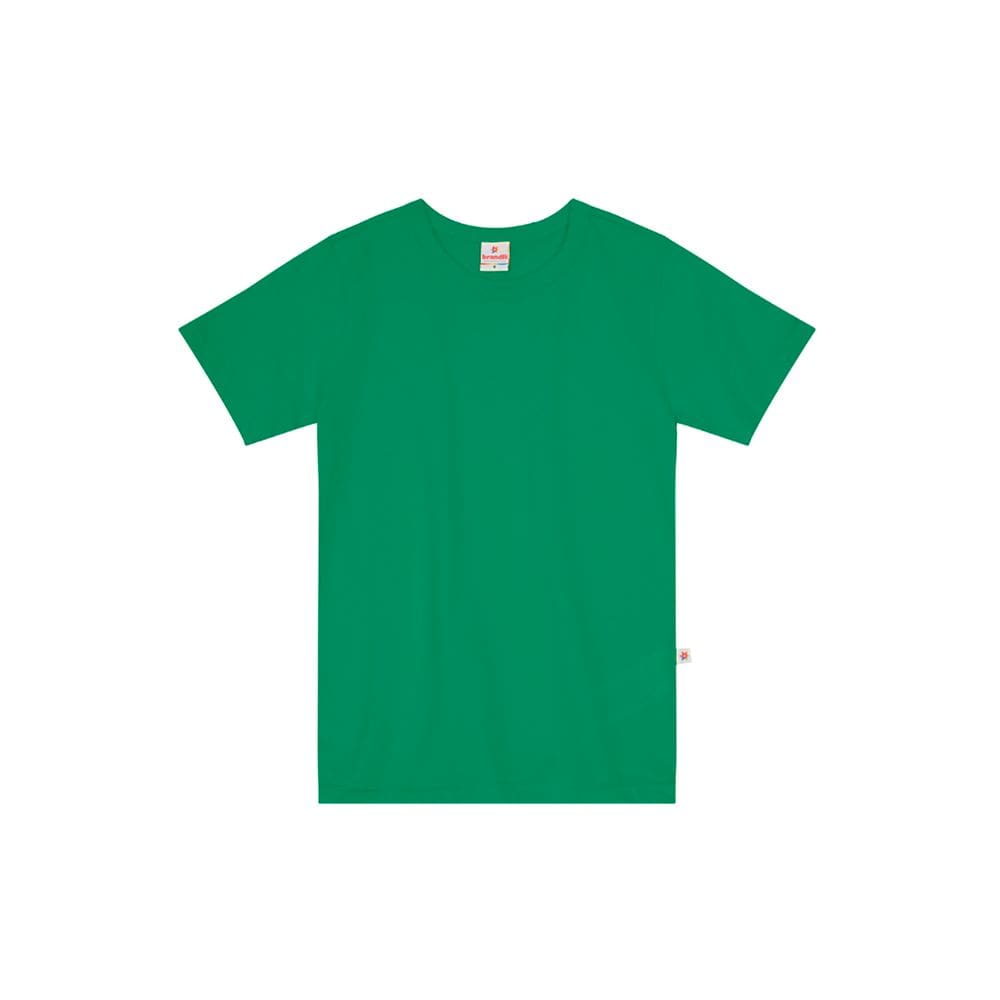 Camiseta Básica Infantil Menino Manga Curta Verde Brandili