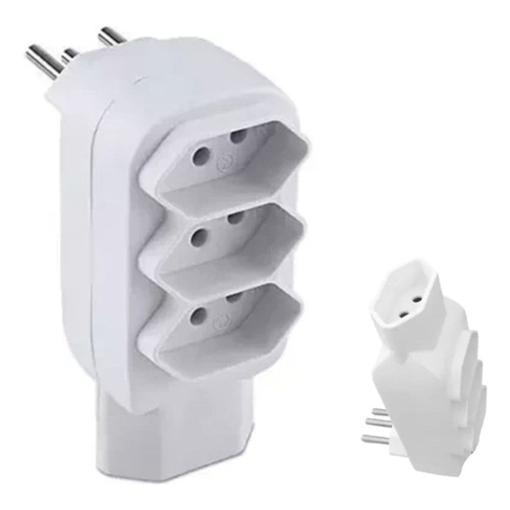 Bejamim Adaptador de Tomadas 4 Saídas Interruptor 3 pinos
