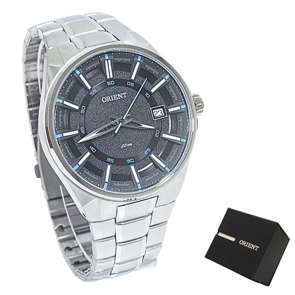 Relógio Orient Masculino Analógico Prateado Casual MBSS1313 PASX