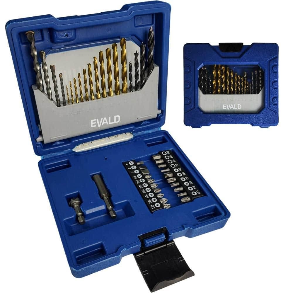 Estojo de Brocas e Pontas Kit com 41 Peças EV-EBB41 EVALD