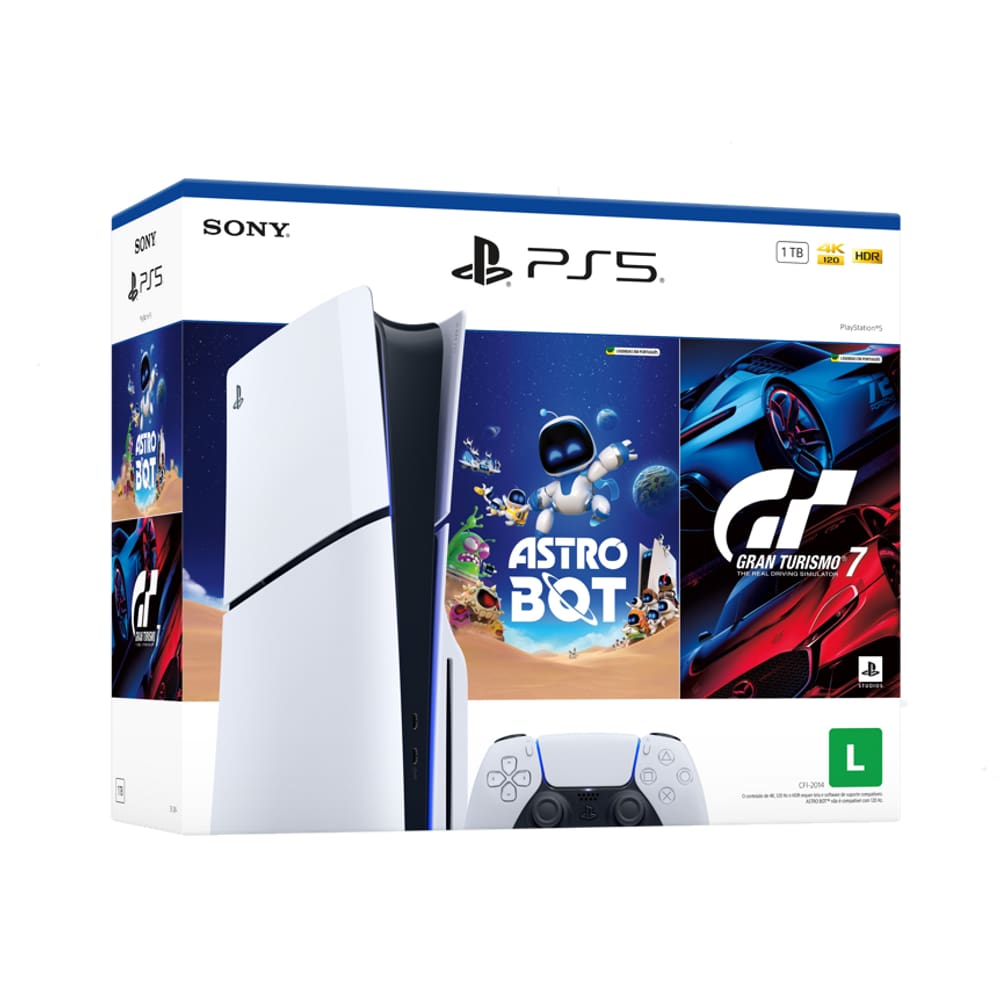 Console PlayStation®5 Slim Disk- Pacote ASTRO  BOT e Gran Turismo 7