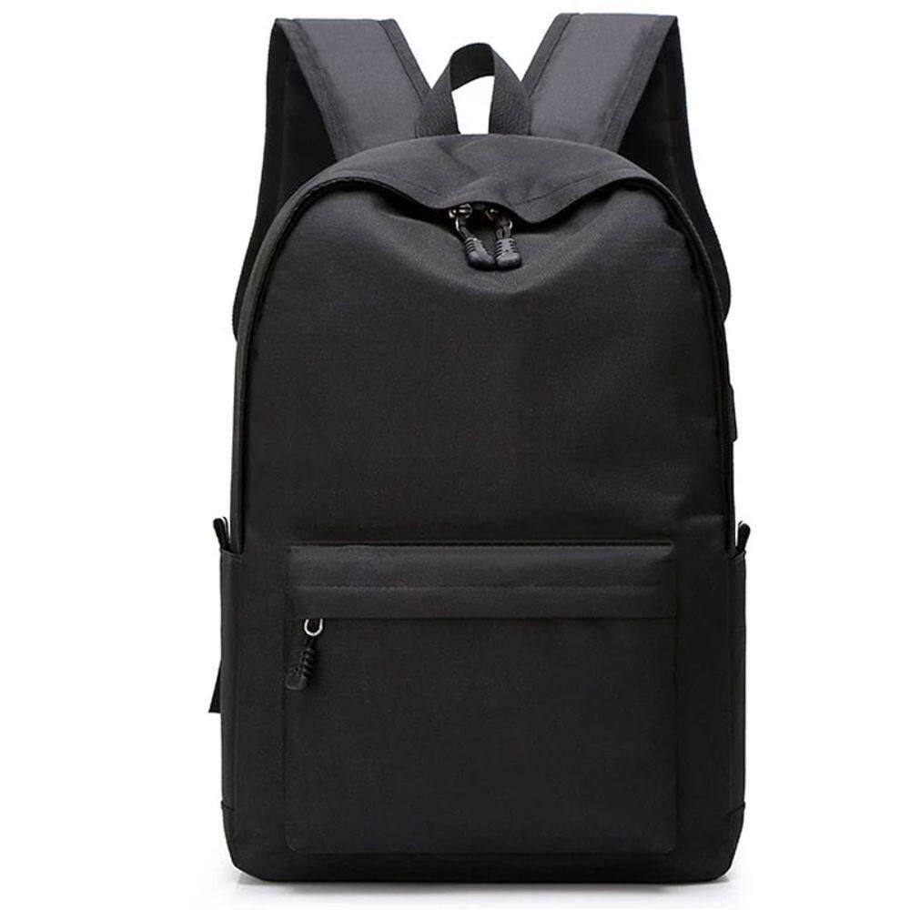 Mochila Casual 25L Resistente A água Unissex Universidade Escolar Estudante Trabalho Viagens Preto