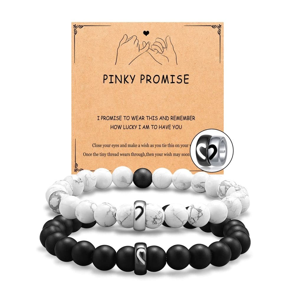 Pulseiras para casais UNGENT STEM Pinky Promise Matching