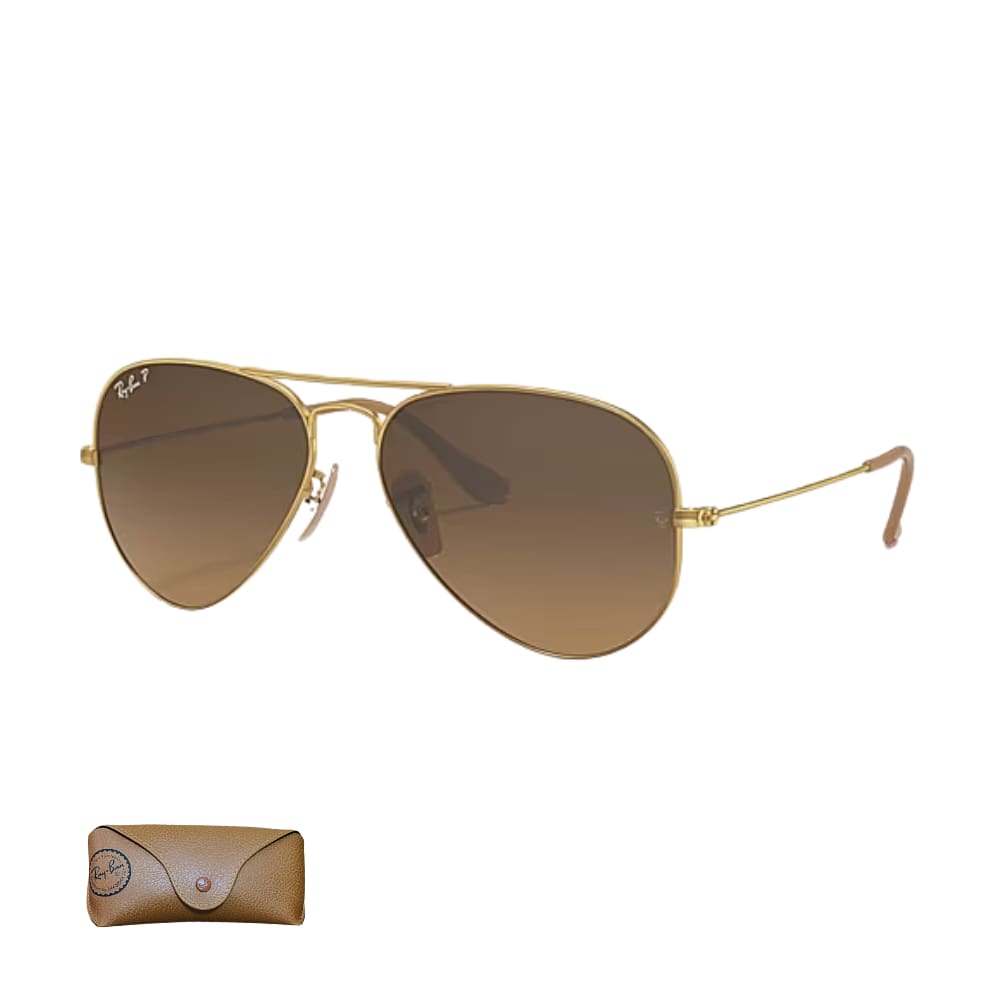 Óculos De Sol Ray Ban Polarizado Aviator Gradient RB3025 Tamanho 58