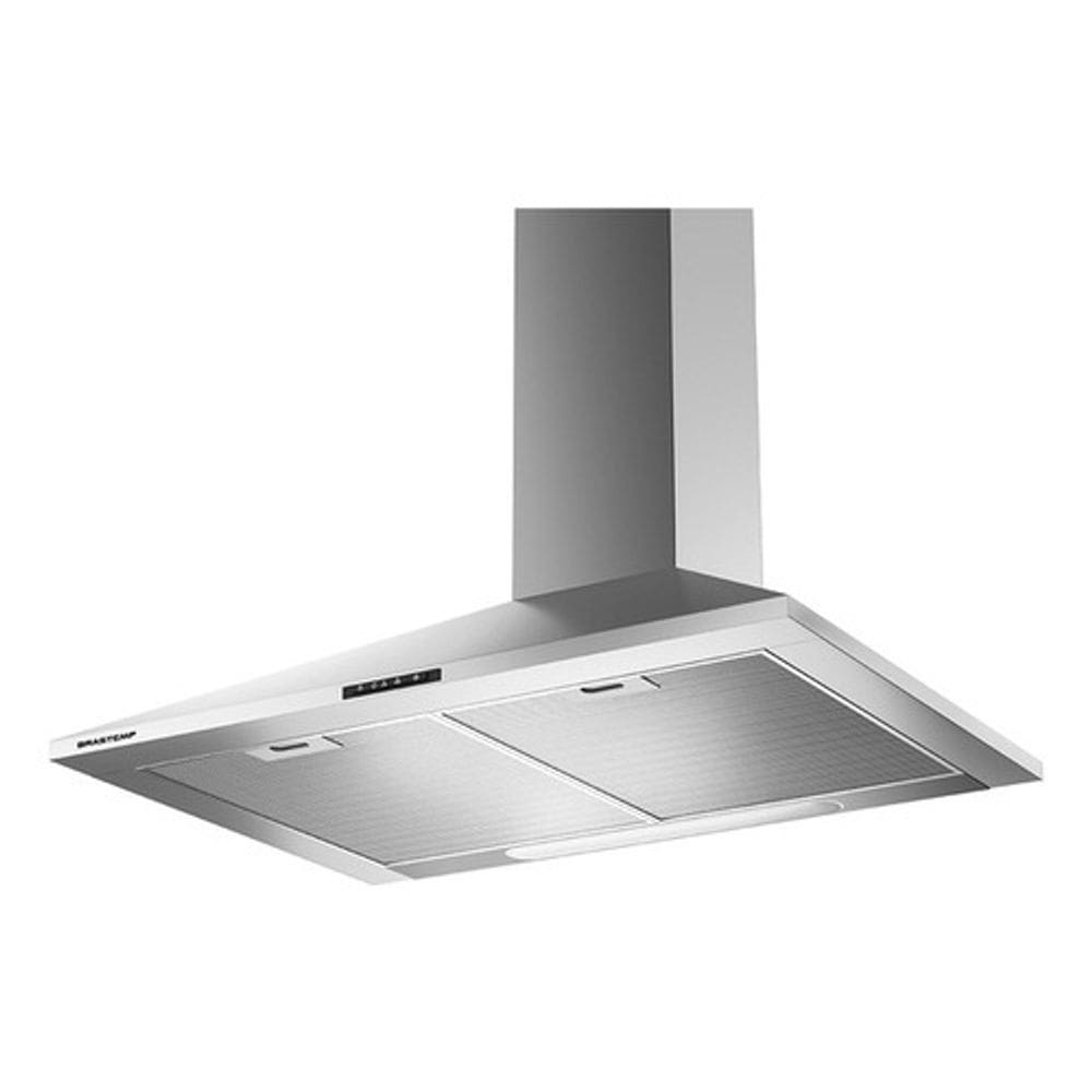 Coifa Parede 60cm Inox 4 Bocas 265w 127v Brastemp Bai60br