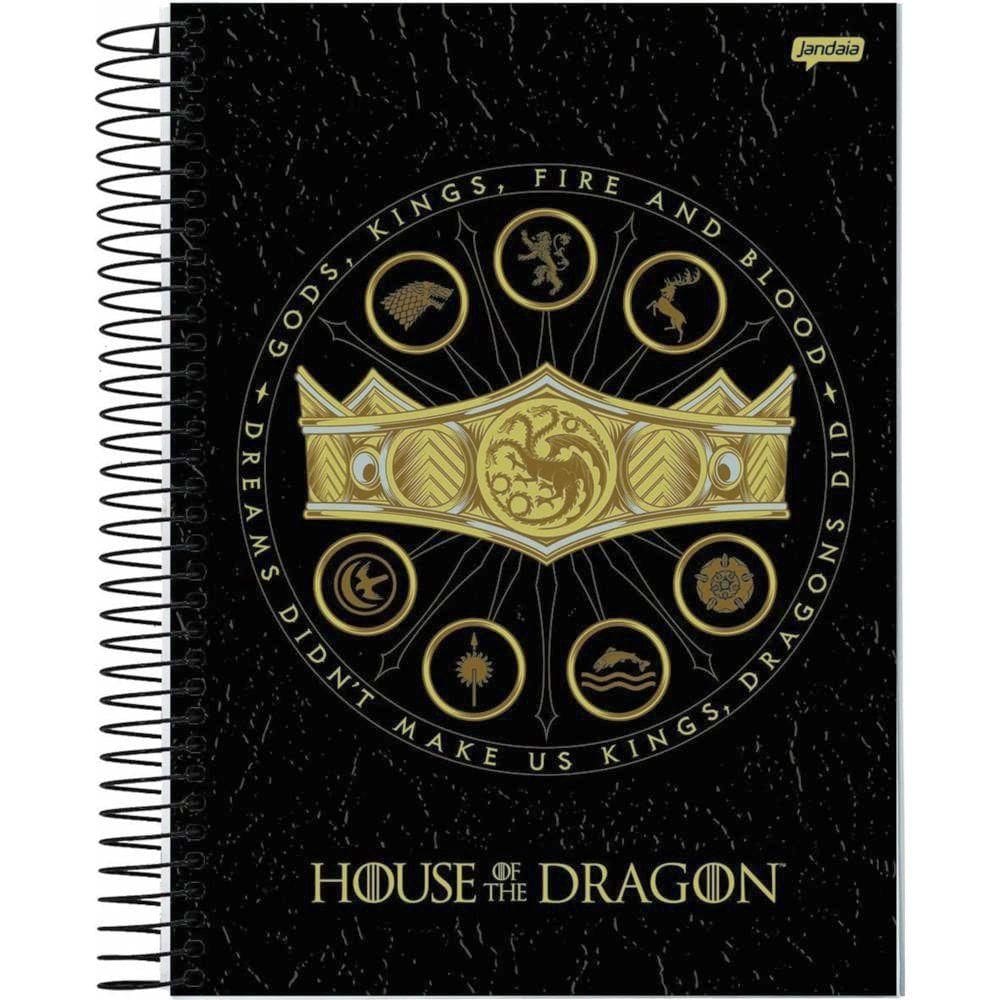 Caderno Univ. 1Mat. 80Fls House of The Dragon Capa2-Jandaia