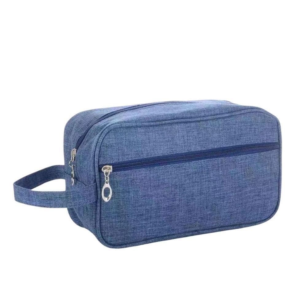 Bolsa Necessaire Estojo Organizadora De Objetos Maquiagem Cosméticos Multifuncional Portátil Impermeável Azul