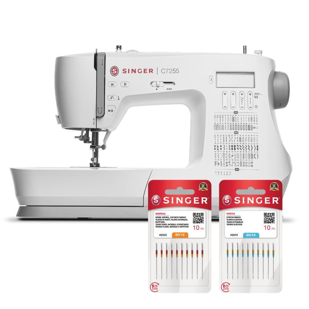 Kit Máquina de Costura C7255 e Blisters de Agulhas Bivolt