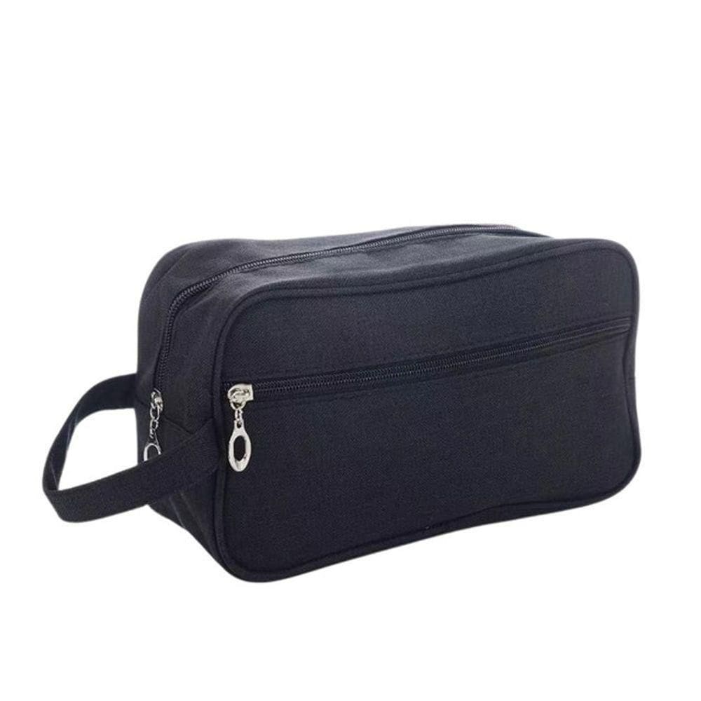 Bolsa Necessaire Estojo Organizadora De Objetos Maquiagem Cosméticos Multifuncional Portátil Impermeável Preto