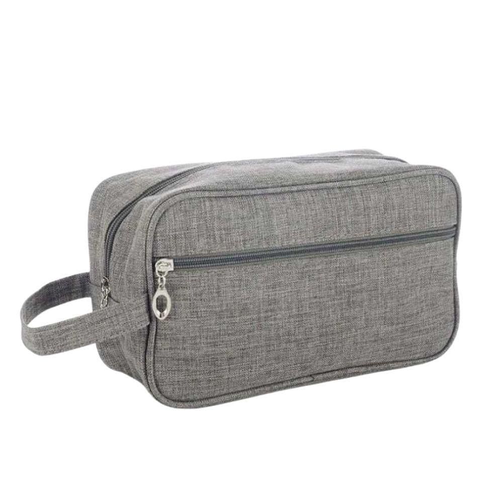 Bolsa Necessaire Estojo Organizadora De Objetos Maquiagem Cosméticos Multifuncional Portátil Impermeável Cinza