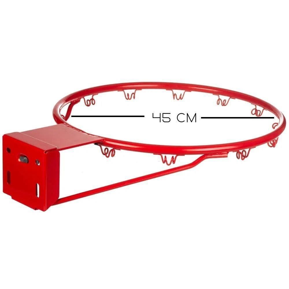 Aro De Basquete Fixo - Bonafit - Vermelho