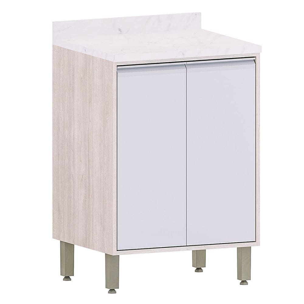 Balcão para Cozinha Modulada 60 cm 2 Portas Atenas