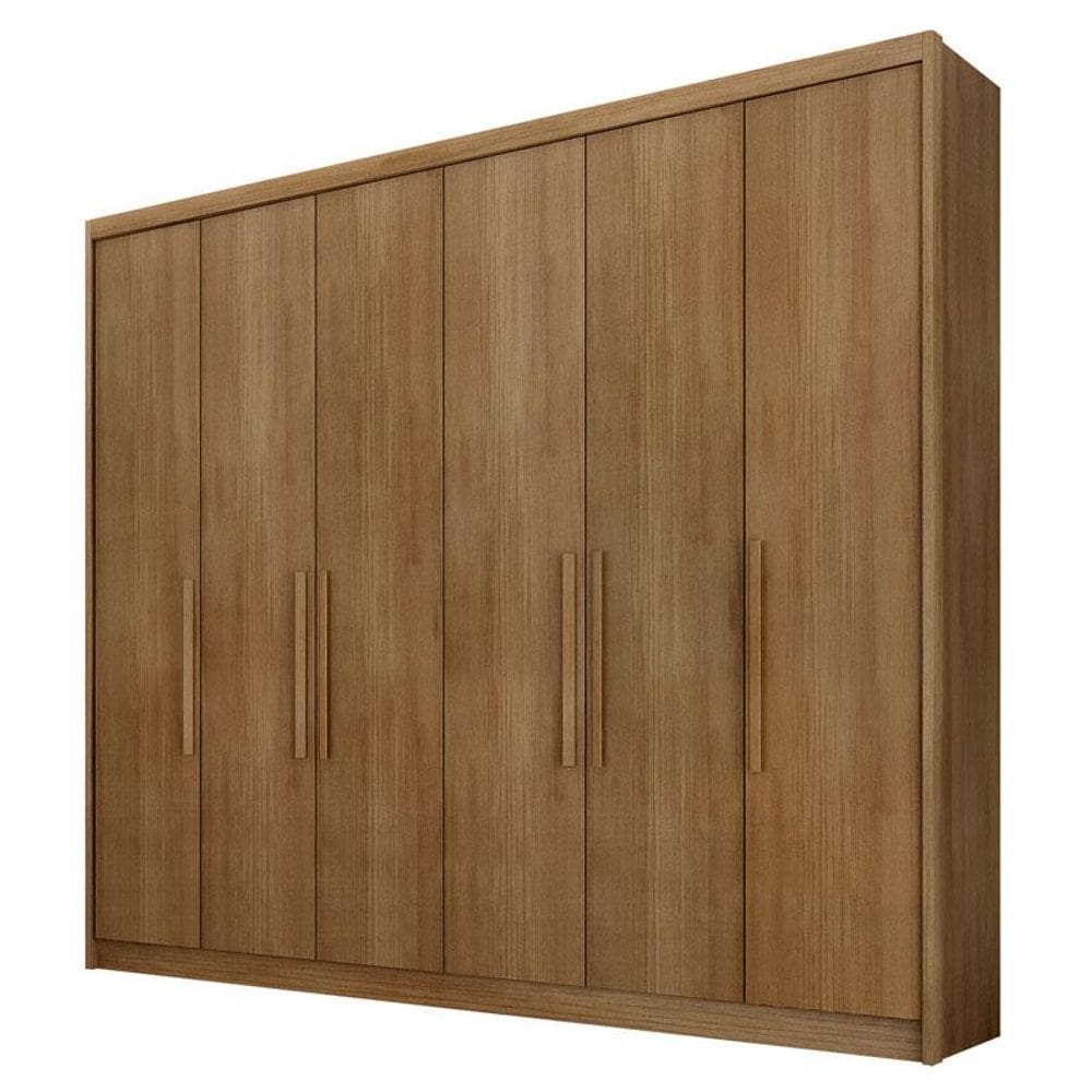 Guarda Roupa Casal Bolonha 6 Portas 8 Gavetas Cumaru 23 – Novo Horizonte