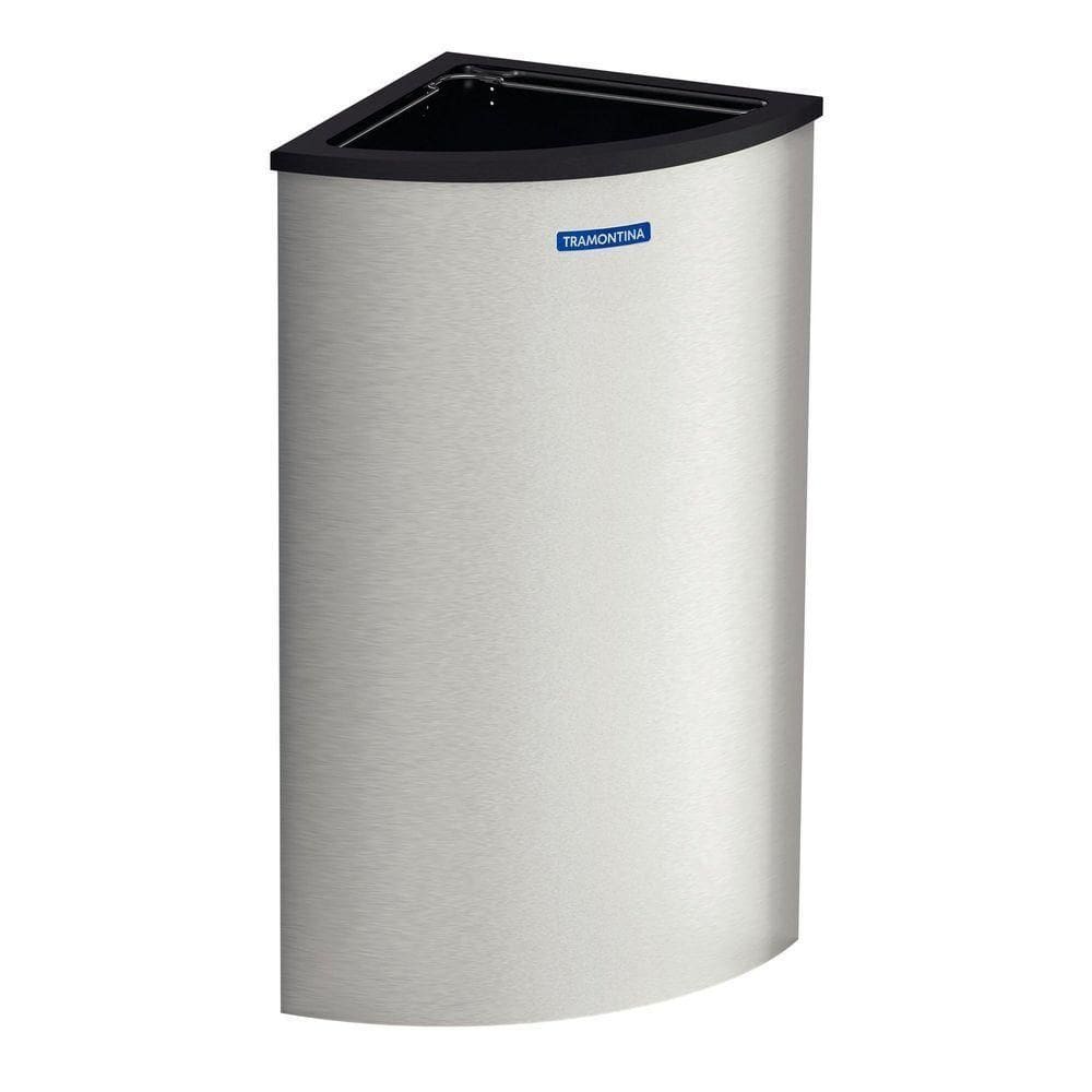 Lixeira Tramontina Abruzzo Inox Acabamento Acetinado 110 L Tramontina