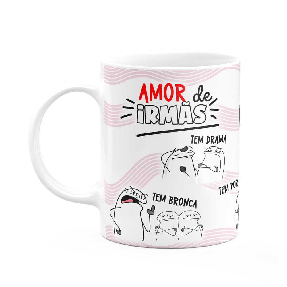 Caneca Flork Irmãos - Amor de irmãs - M2