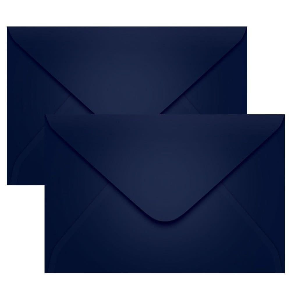 Envelope Convite De Casamento Azul Escuro 160X235Mm 100Un