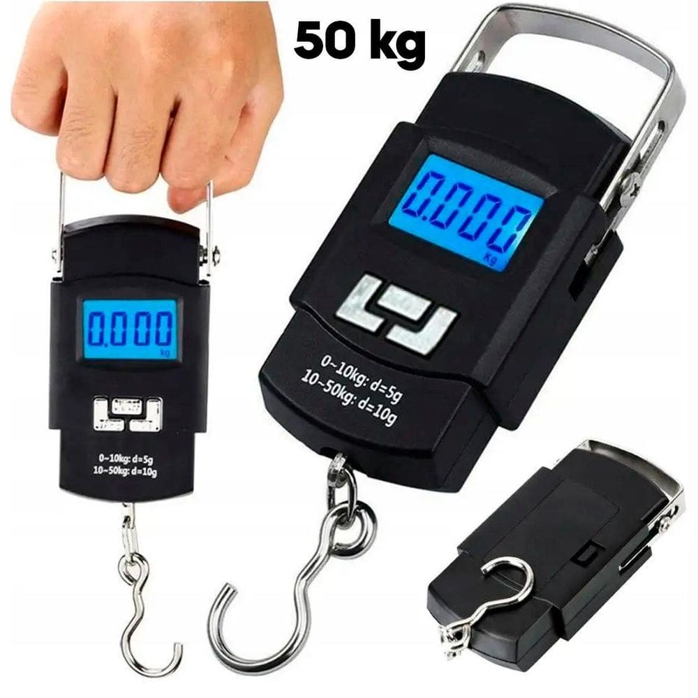 Balança De Mão Portatil Para Bolsa Mala E Pesar Peixe