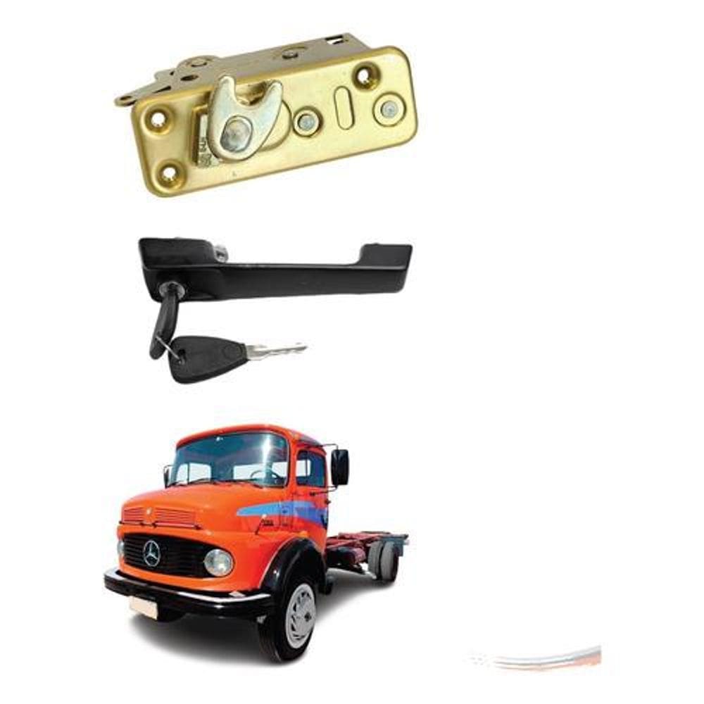 Kit Maçaneta Externa E Fechadura Lado Esquerdo Mercedes 1113 [F103]