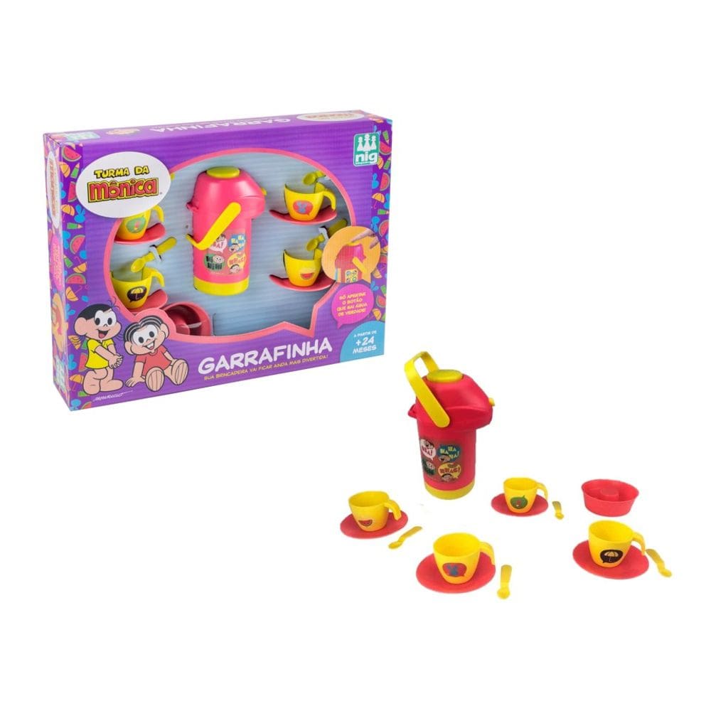 Brinquedo Kit Garrafinha Turma da Mônica - Nig Brinquedos