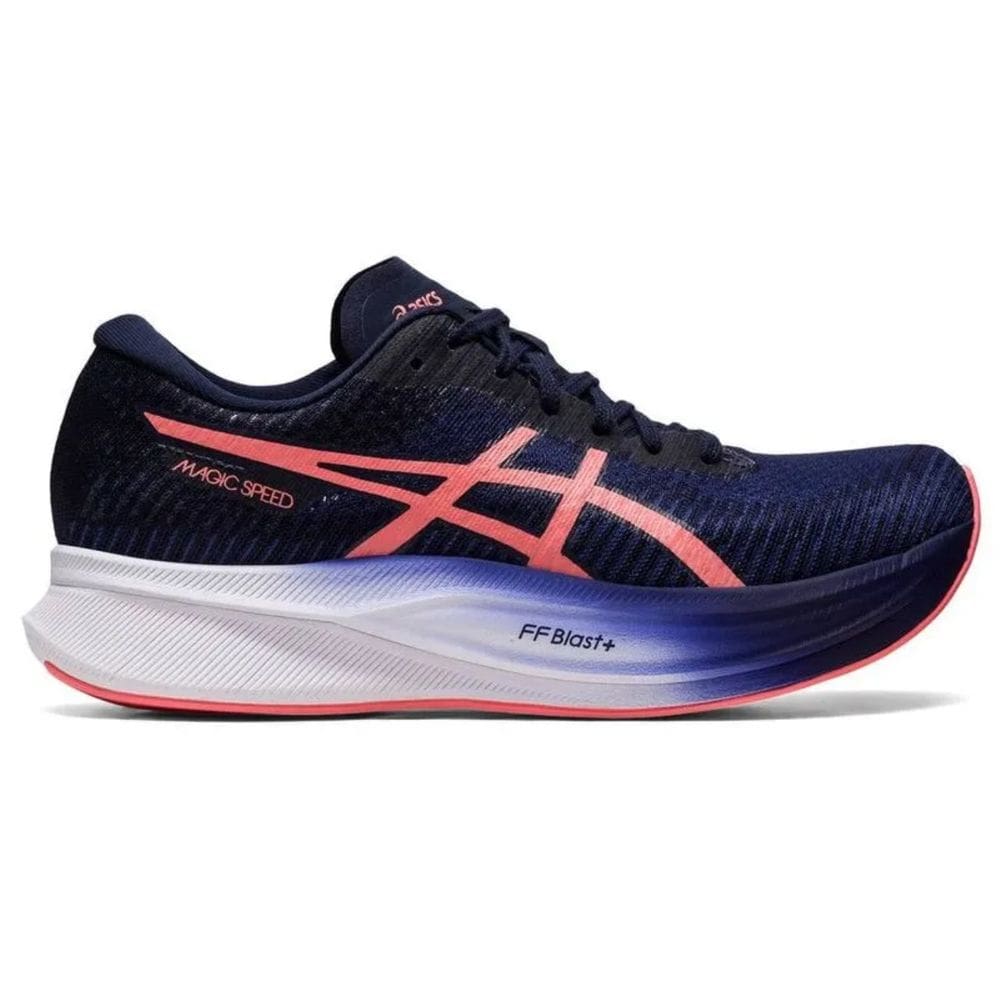 Tênis Asics Magic Speed 2 Feminino - Marinho+Laranja