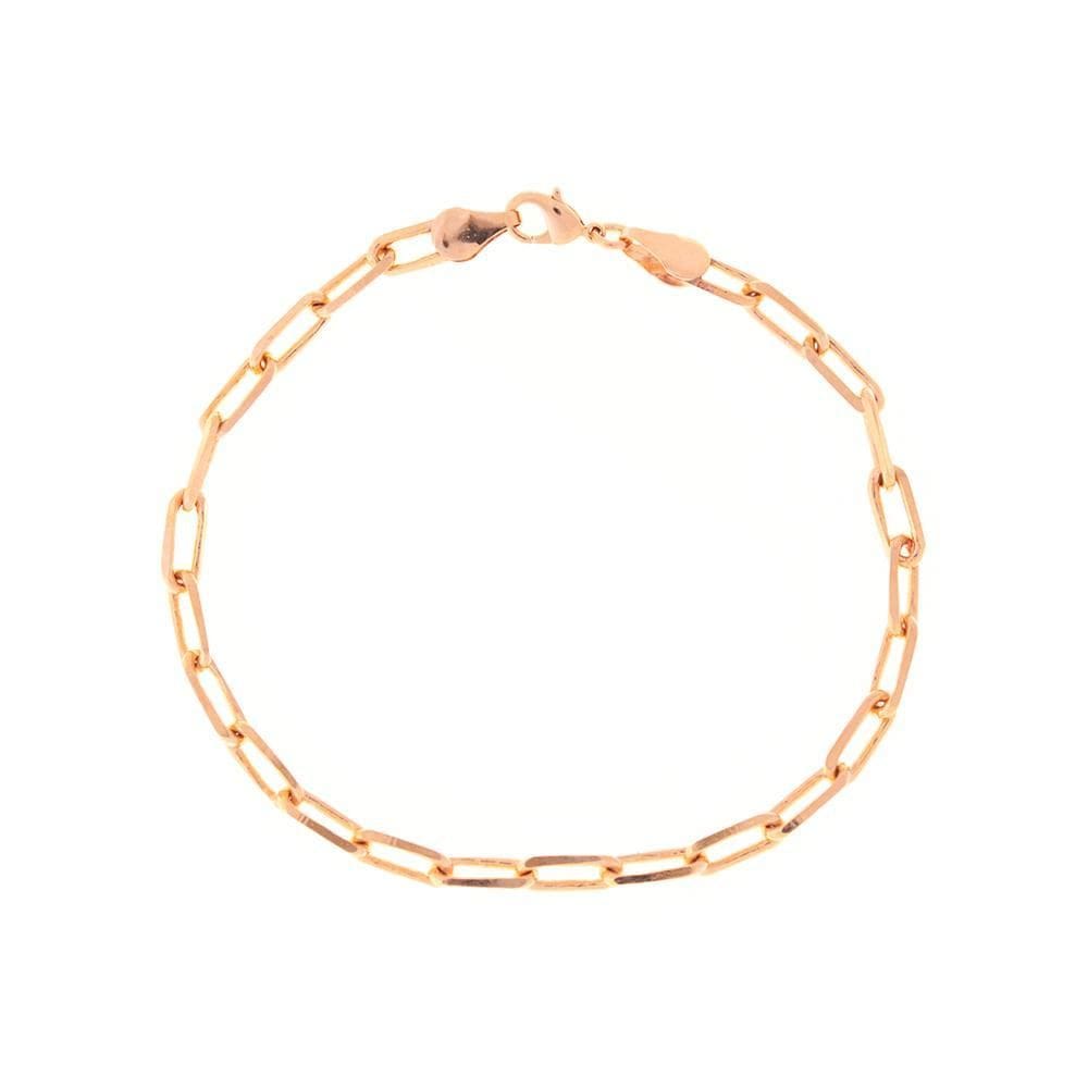 Pulseira Masculina Semijoias Elo Cartier Banhado Em Ouro 18K