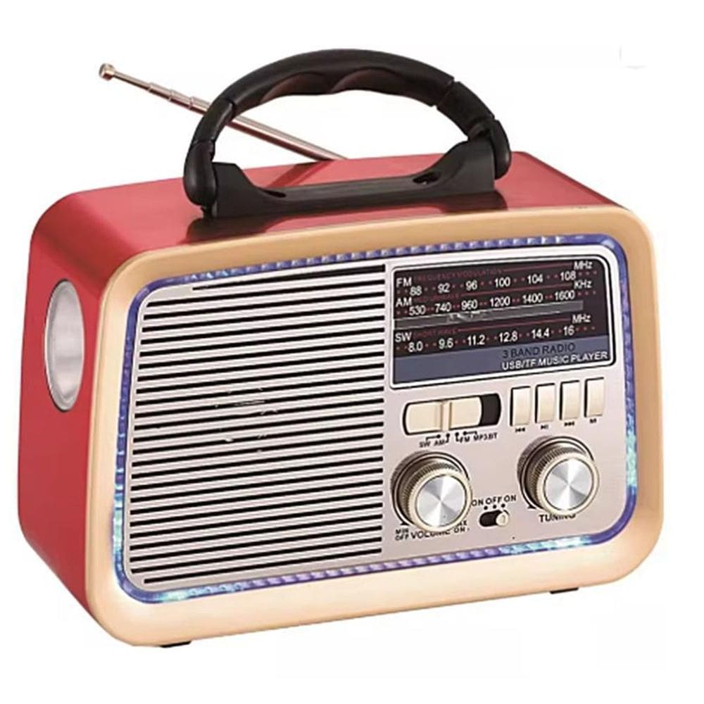 Radio Retrô Bluetooth Usb Am Fm Bivolt Ad-3188 3 Bandas