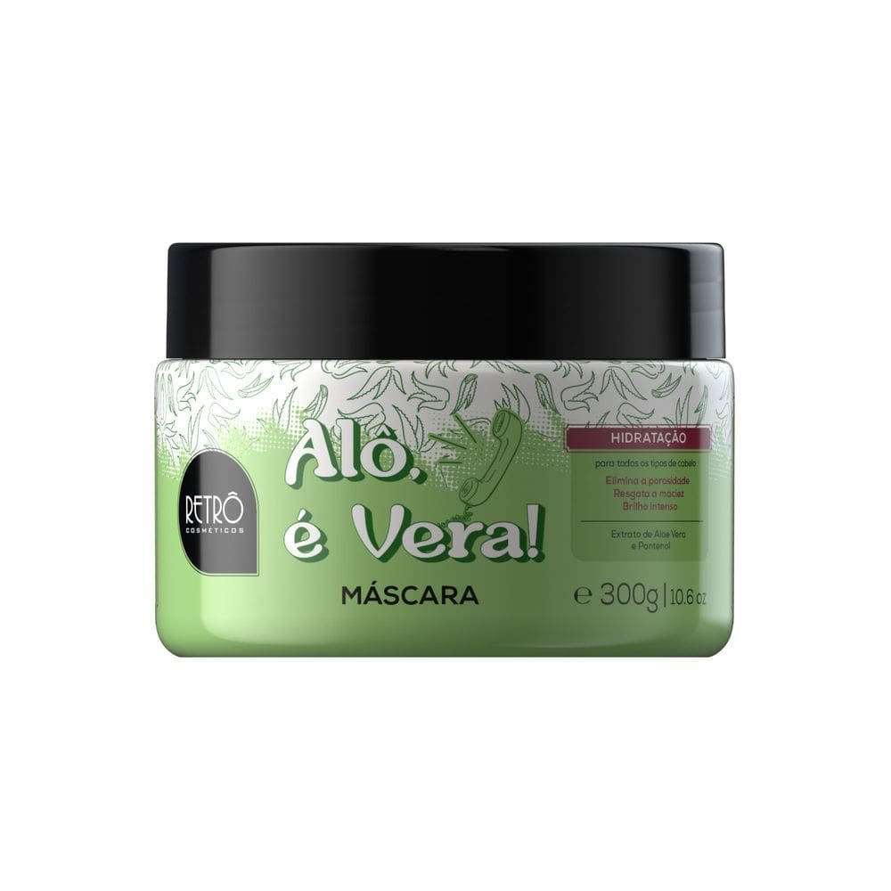 Máscara Retrô Cosméticos Reconstrutora e Hidratante Alô, É Vera!  - 300g