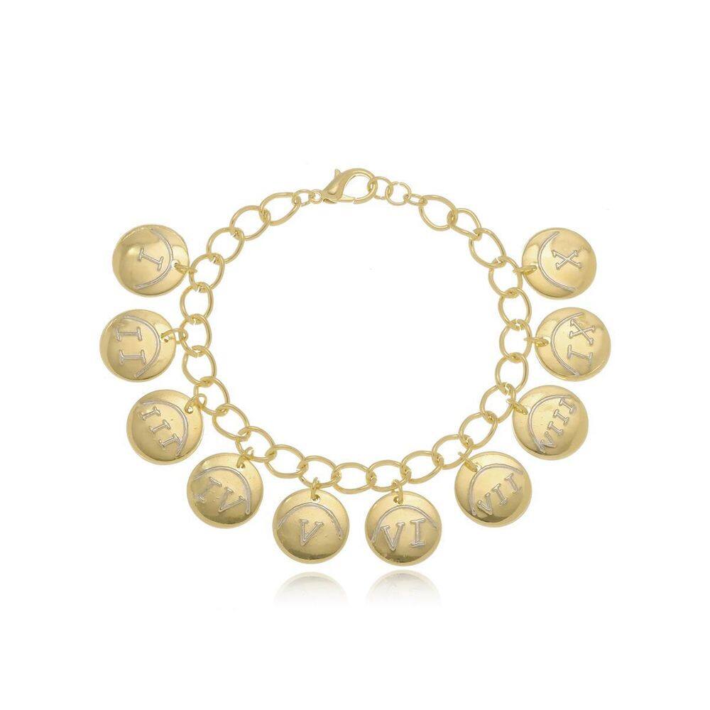 Pulseira Dez Mnadamentos - Ouro Amarelo