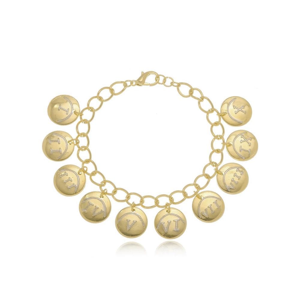 Pulseira Dez Mnadamentos - Ouro Amarelo