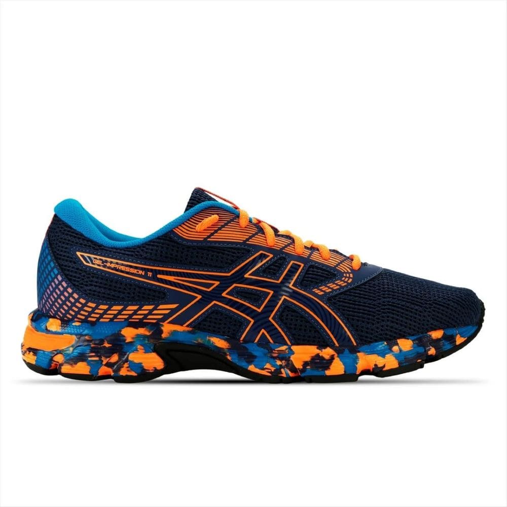 Tênis Asics Gel Impression 11 Masculino - Marinho+Laranja