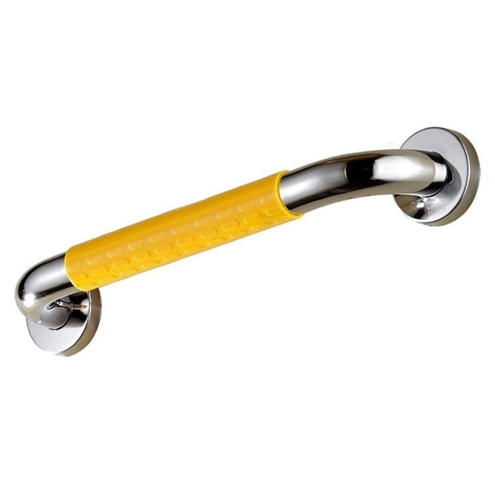 Barra de Apoio 40cm Antiderrapante Suporte Anti Queda Aço Inox Evita Acidentes Pcd